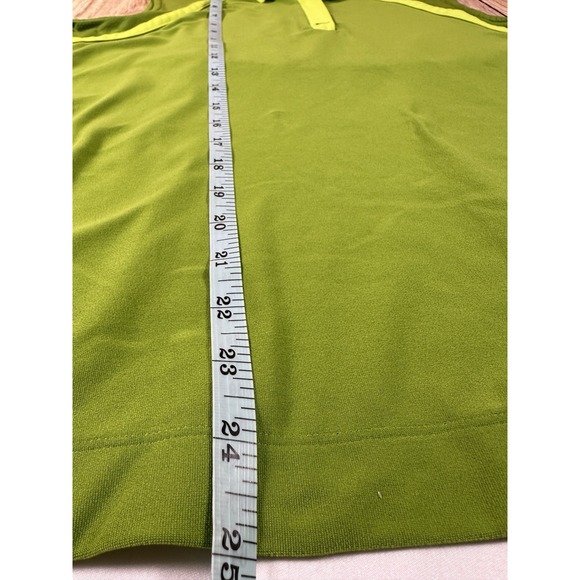 Nike Golf Fit Dry Woman Sleeveless Polo Tank Top Athletic Medium Green 1/4 zip - Picture 8 of 10